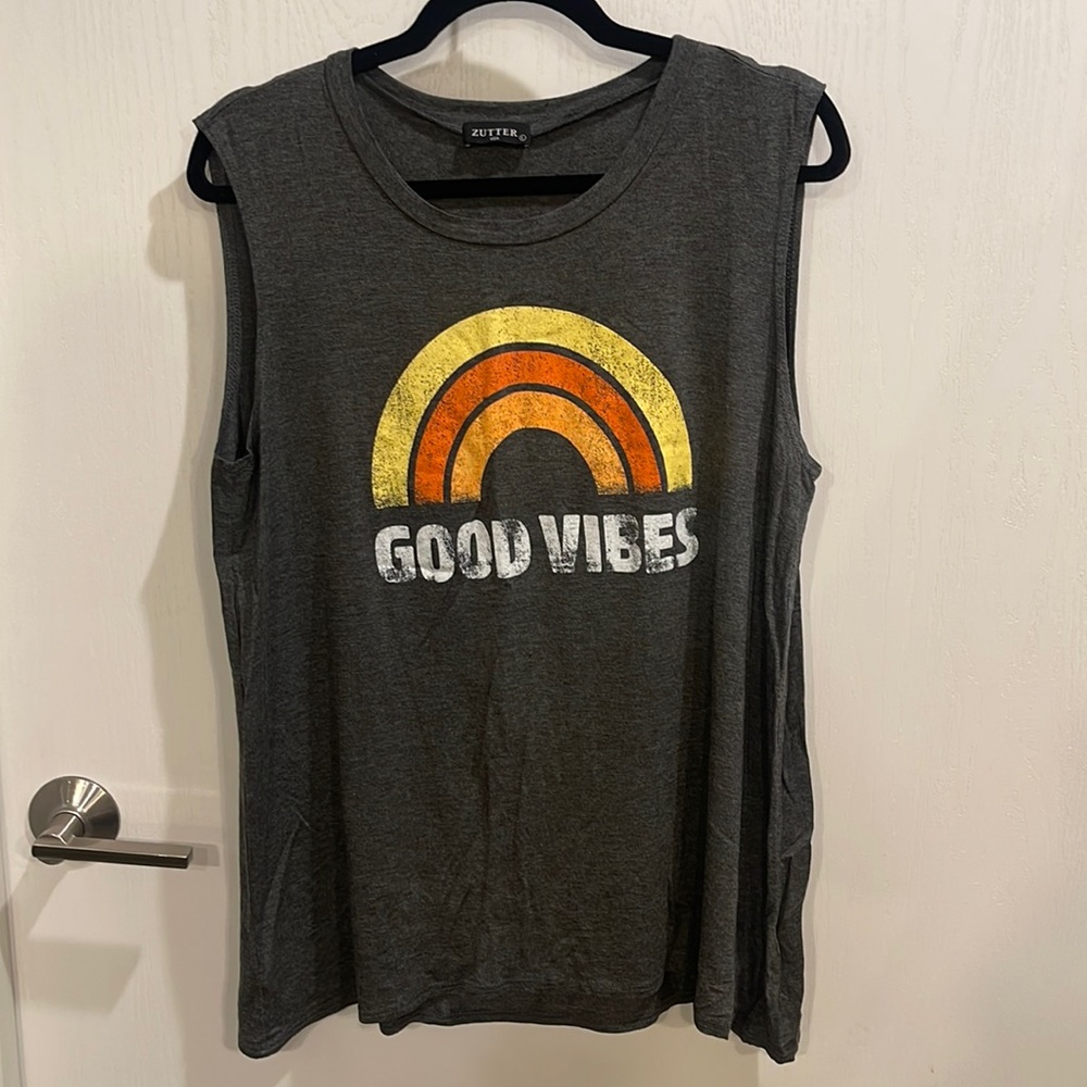 L Zutter Good Vibes Tank Top